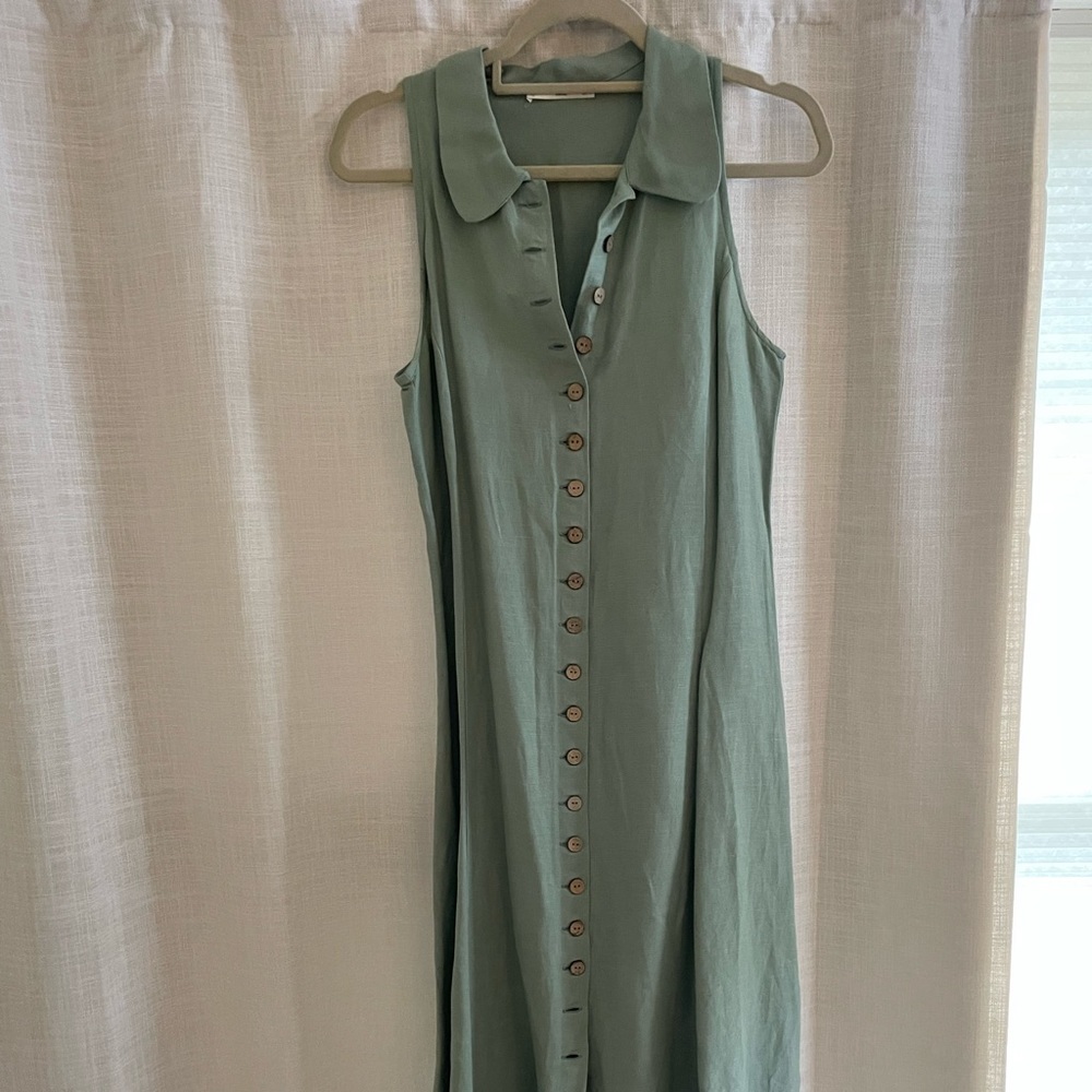 Green garden dress